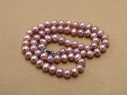 Náhrdelník z levandulových perel