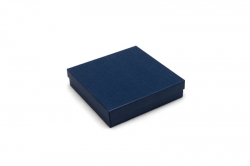 Papírová krabička na šperky - velká modrá